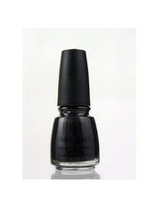 A sphere with black beach sand texture nail polish sample color swatch lay on a plain scene